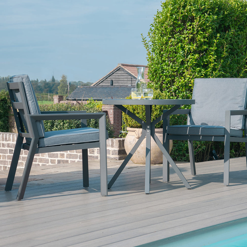 Product photograph of Maze New York 3 Piece Bistro Set Grey from Olivia's.