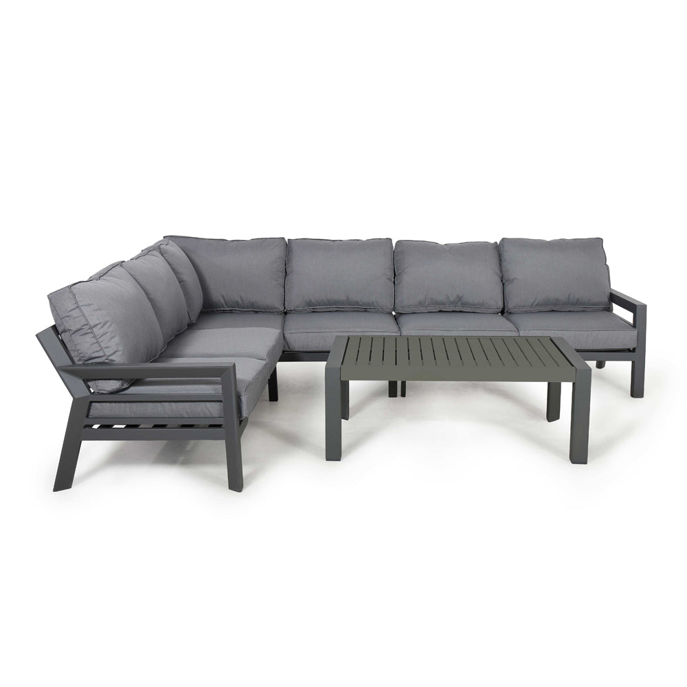 Maze Rattan New York Sofa Set Grey