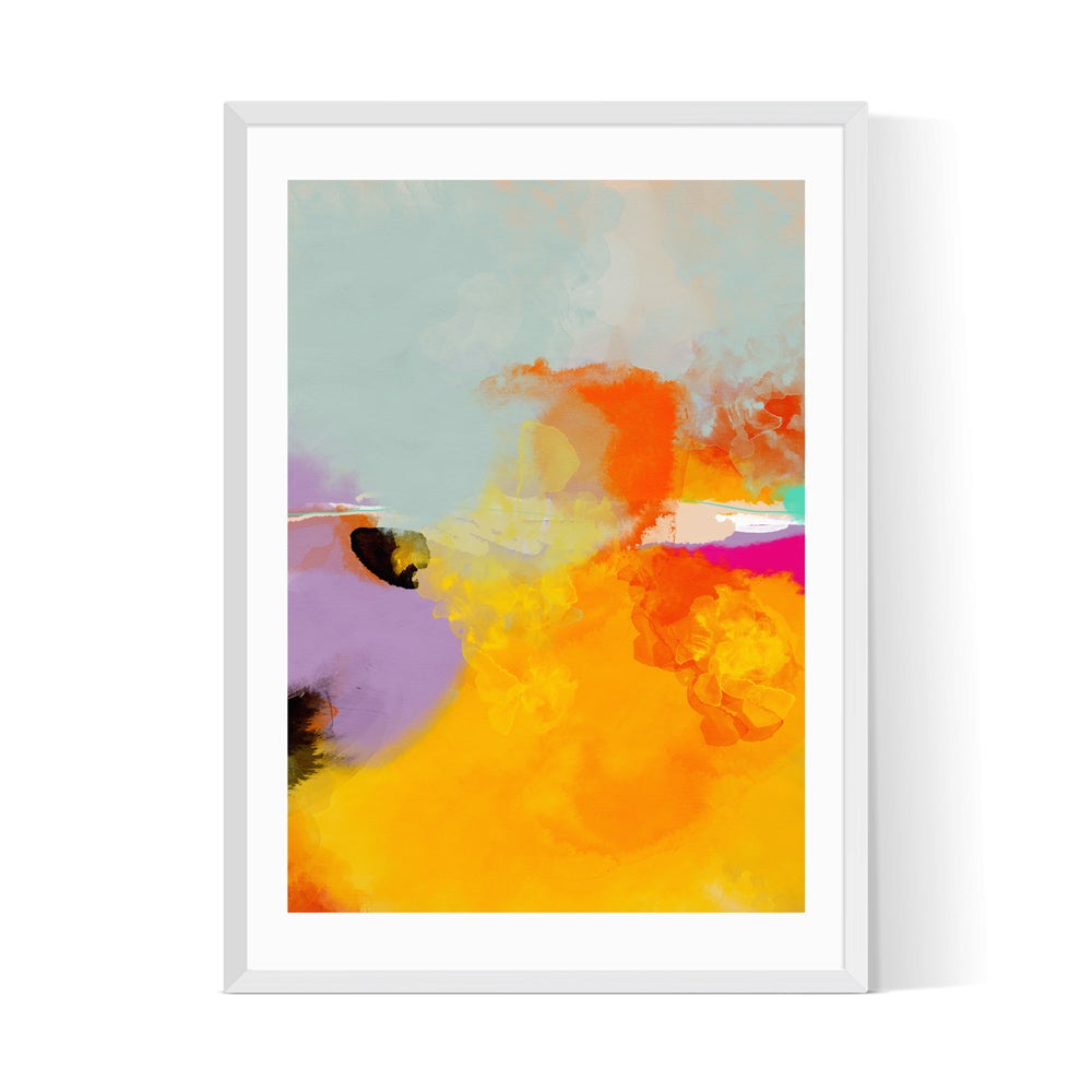 Product photograph of Yellow Blush Ii By Ana Rut Bre - A1 White Framed Art Print from Olivia's