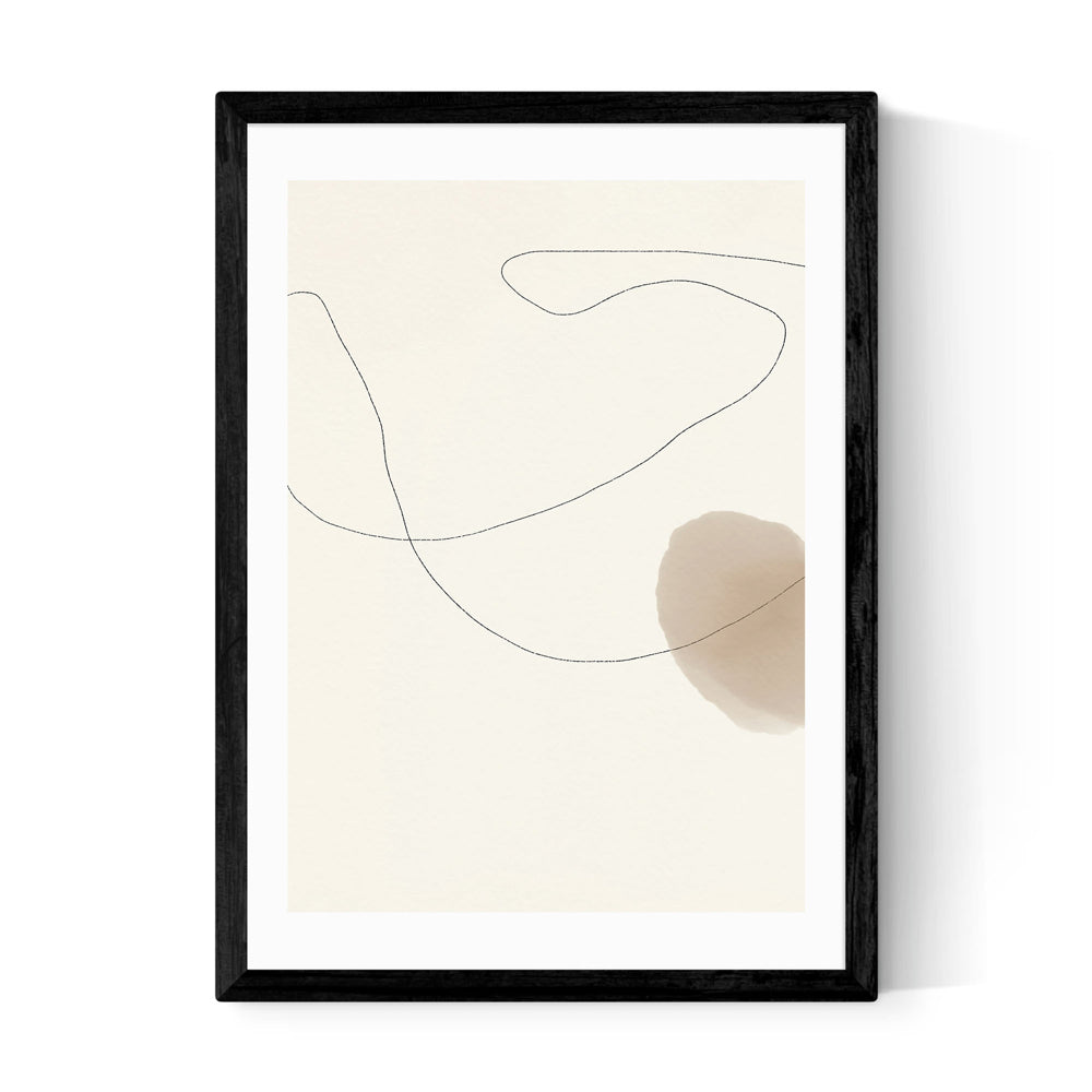 Product photograph of Swirl I By Anna Johansson - A2 Black Framed Art Print from Olivia's