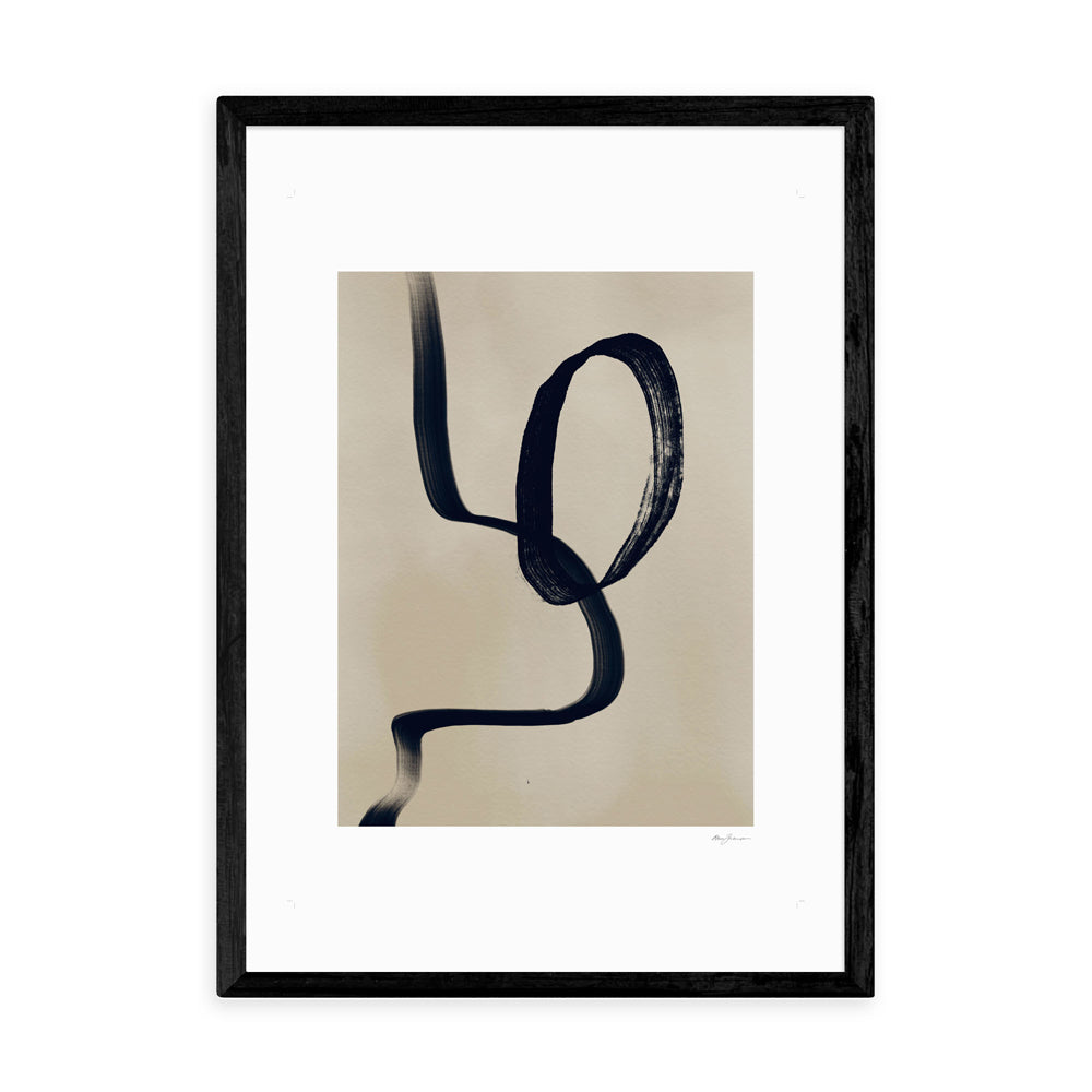 Product photograph of Flos By Anna Johansson - A3 Black Framed Art Print from Olivia's