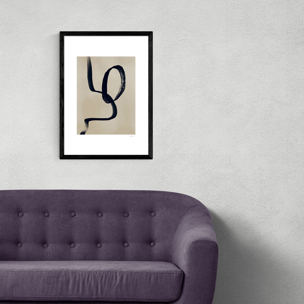 Product photograph of Flos By Anna Johansson - A3 Black Framed Art Print from Olivia's.