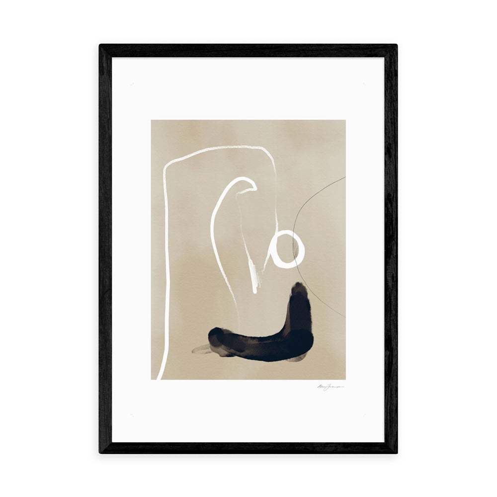 Product photograph of Pinpoint By Anna Johansson - A3 Black Framed Art Print from Olivia's