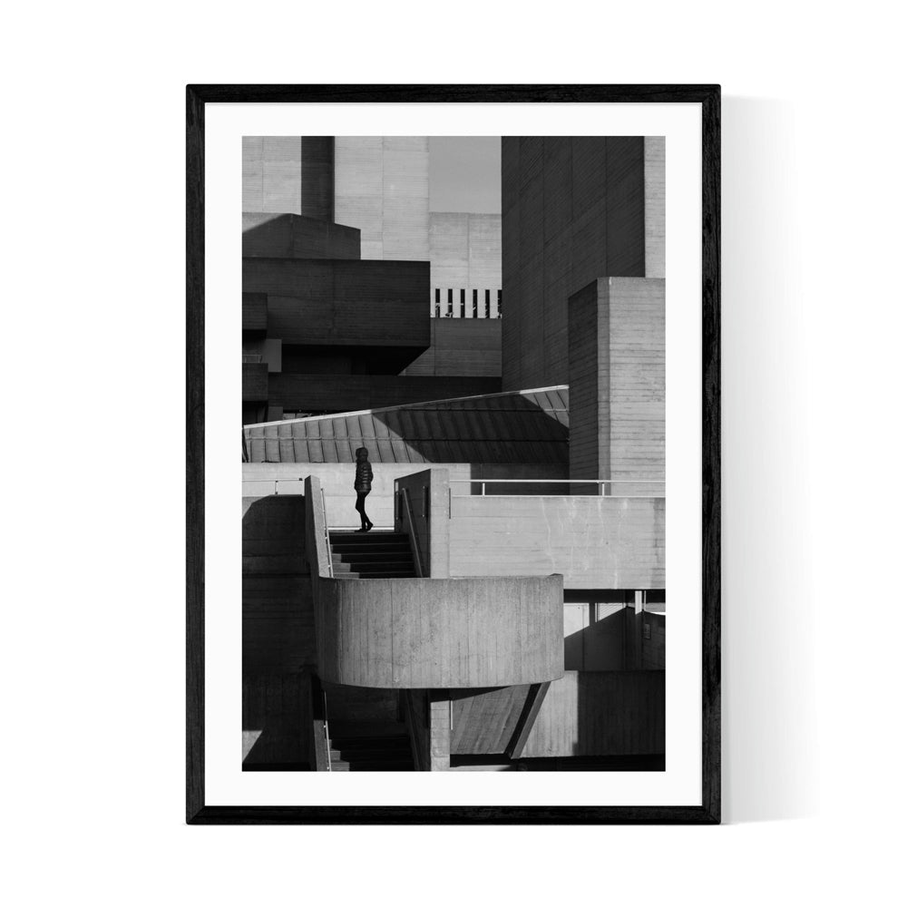 Product photograph of Silhouette By Anon - A1 Black Framed Art Print from Olivia's