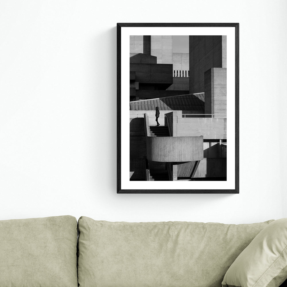 Product photograph of Silhouette By Anon - A1 Black Framed Art Print from Olivia's.