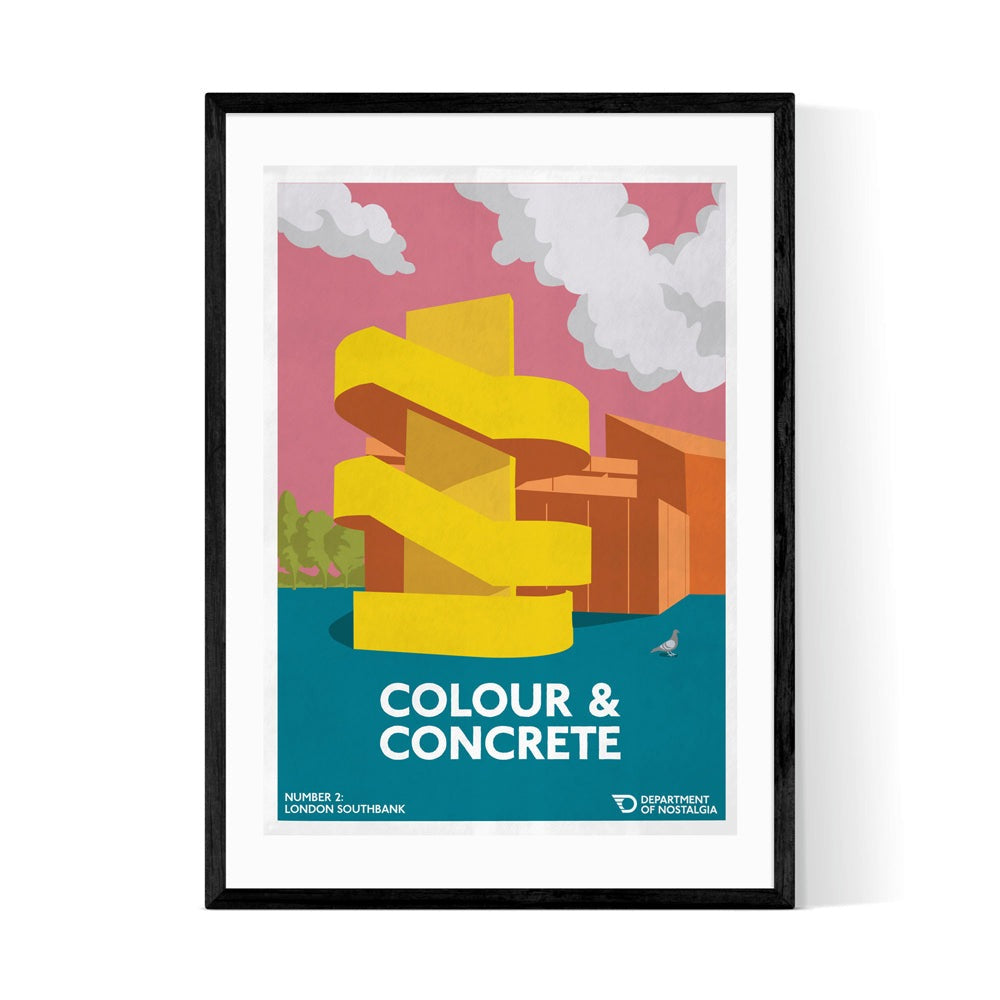 Product photograph of Colour And Concrete By Anthony Peters - A1 Black Framed Art Print from Olivia's