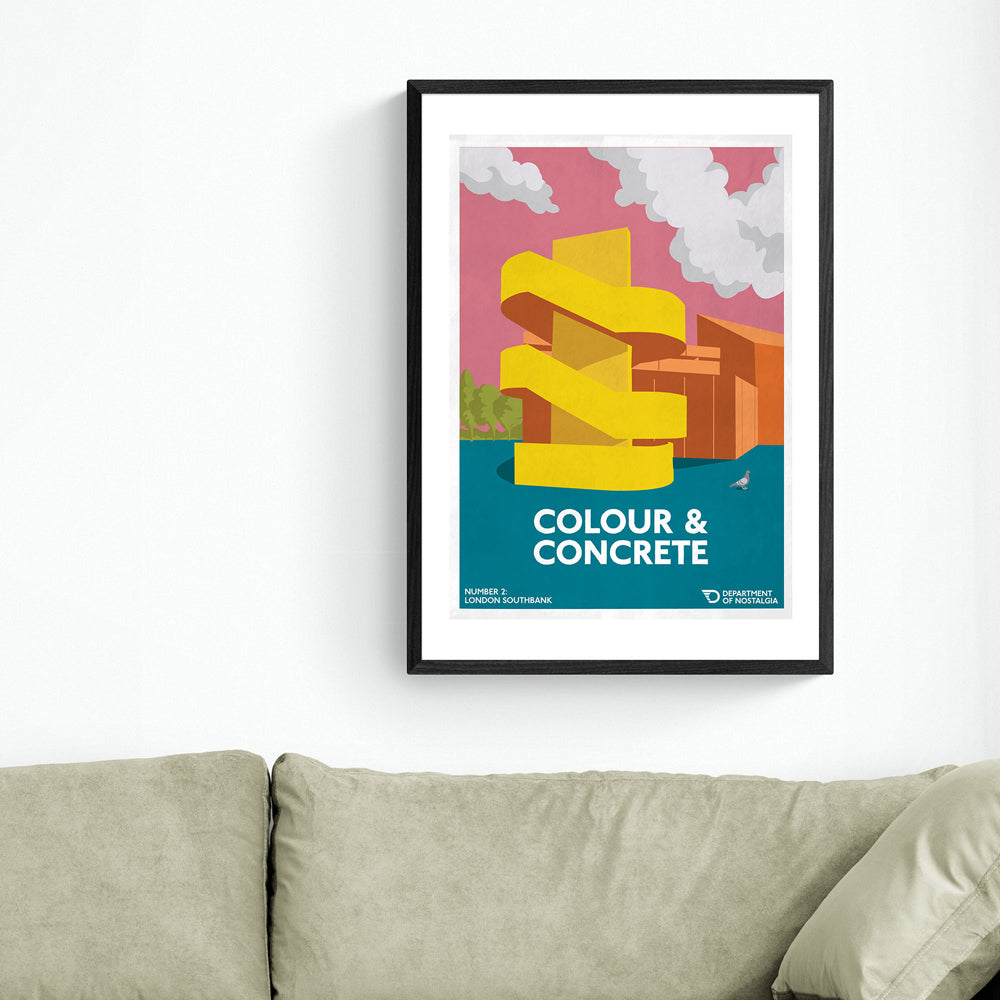 Product photograph of Colour And Concrete By Anthony Peters - A1 Black Framed Art Print from Olivia's.