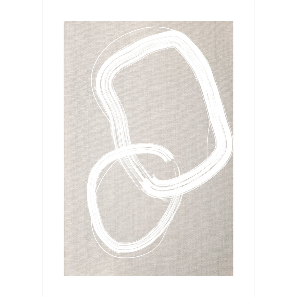 Product photograph of Olivia S Lines No 2 Oak Framed Wall Art Neutral Outlet from Olivia's.