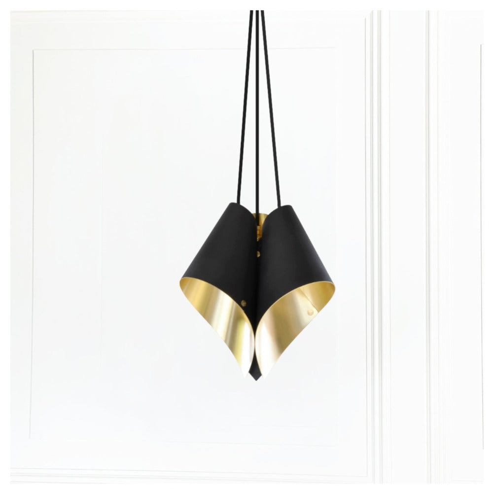 Product photograph of Arcform Lighting - Arc Cluster Light In Gold Black Maxi from Olivia's