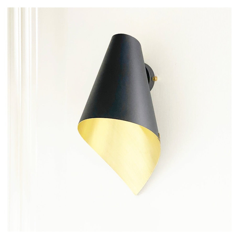 Arcform Lighting Arc Wall Light In Gold Black Standard