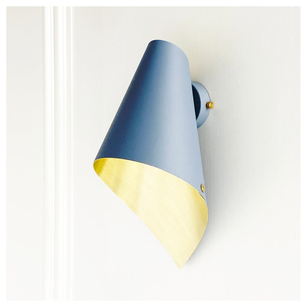 Product photograph of Arcform Lighting - Arc Wall Light In Gold Grey Standard from Olivia's