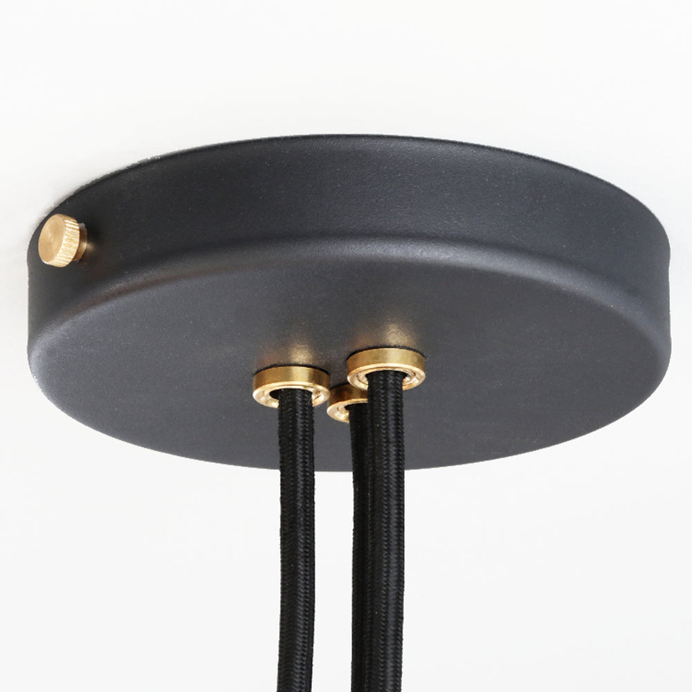 Product photograph of Arcform Lighting - Arc Cluster Light In Brushed Brass Black Maxi from Olivia's.