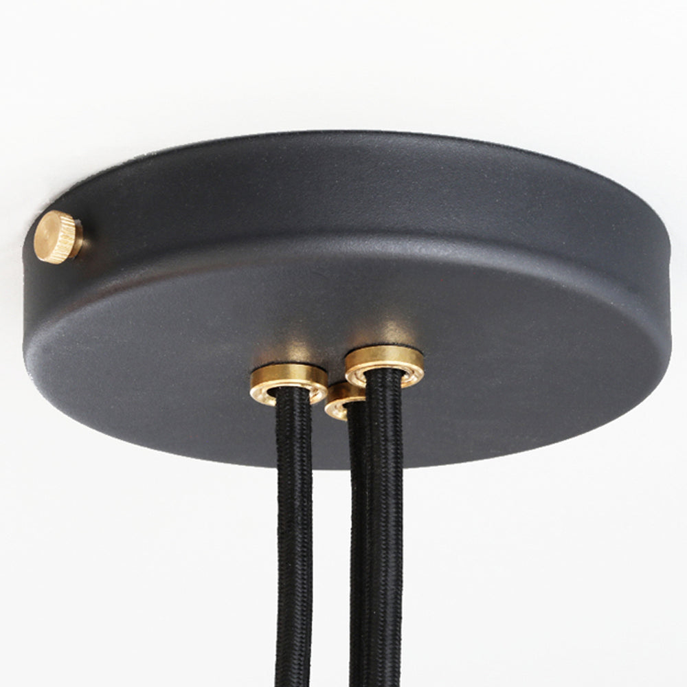 Product photograph of Arcform Lighting - Arc Cluster Light In Brushed Brass Black Maxi from Olivia's.
