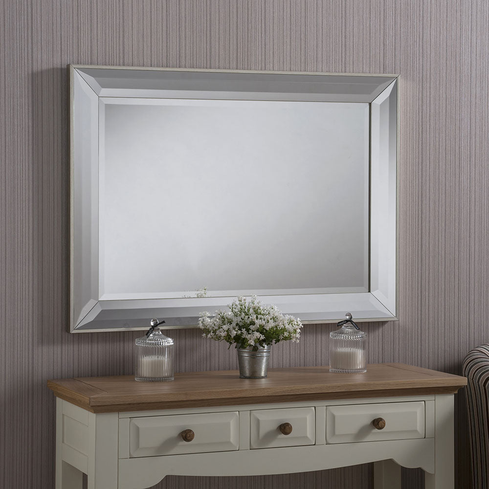 Product photograph of Olivia S Angola Wall Mirror In Champagne from Olivia's.