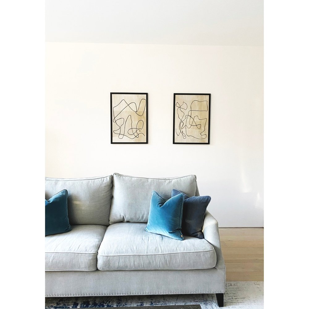 Product photograph of Olivia S Bound Ii Black Framed Wall Art Neutral from Olivia's.
