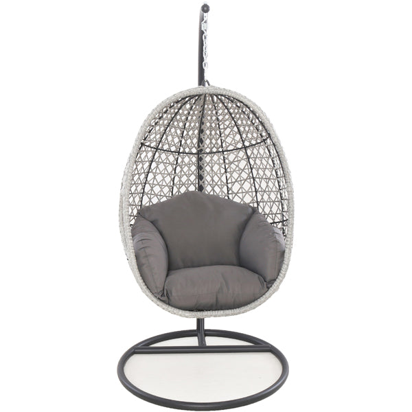 Maze Ascot Outdoor Hanging Chair In Grey