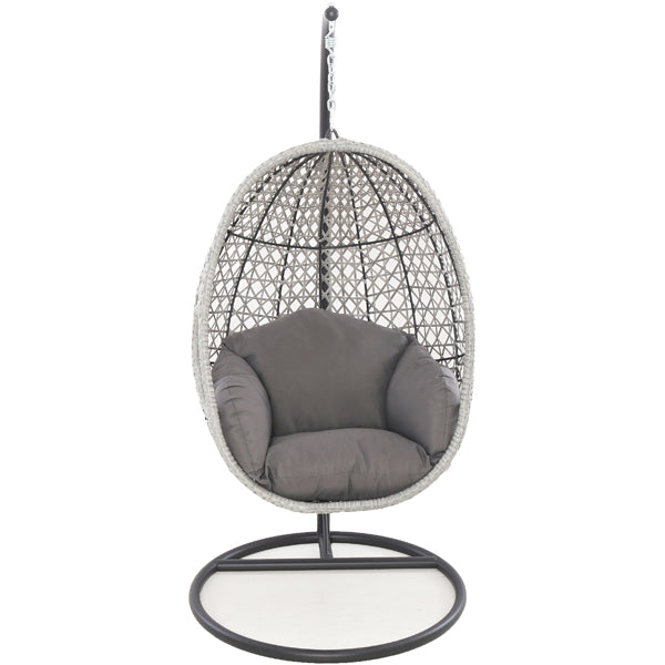 Product photograph of Maze Ascot Outdoor Hanging Chair In Grey from Olivia's