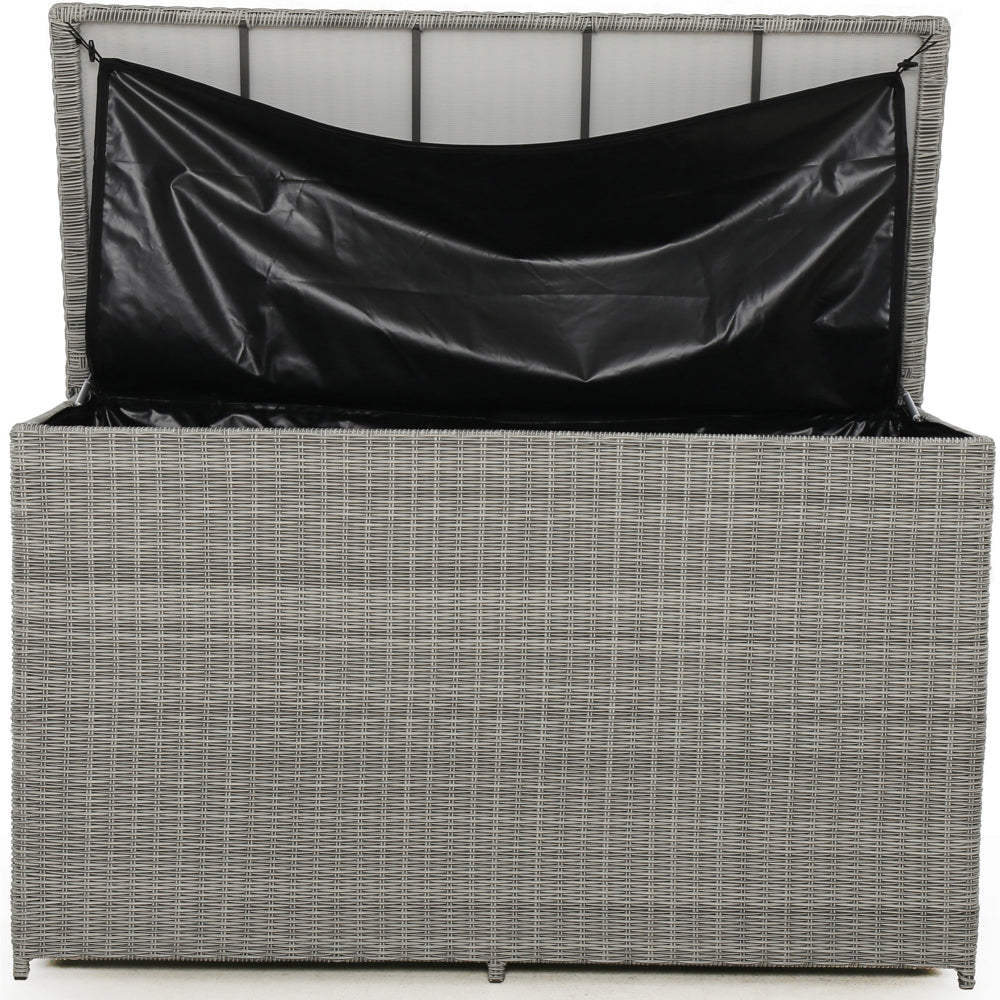 Product photograph of Maze Ascot Cushions Storage Box Grey from Olivia's.