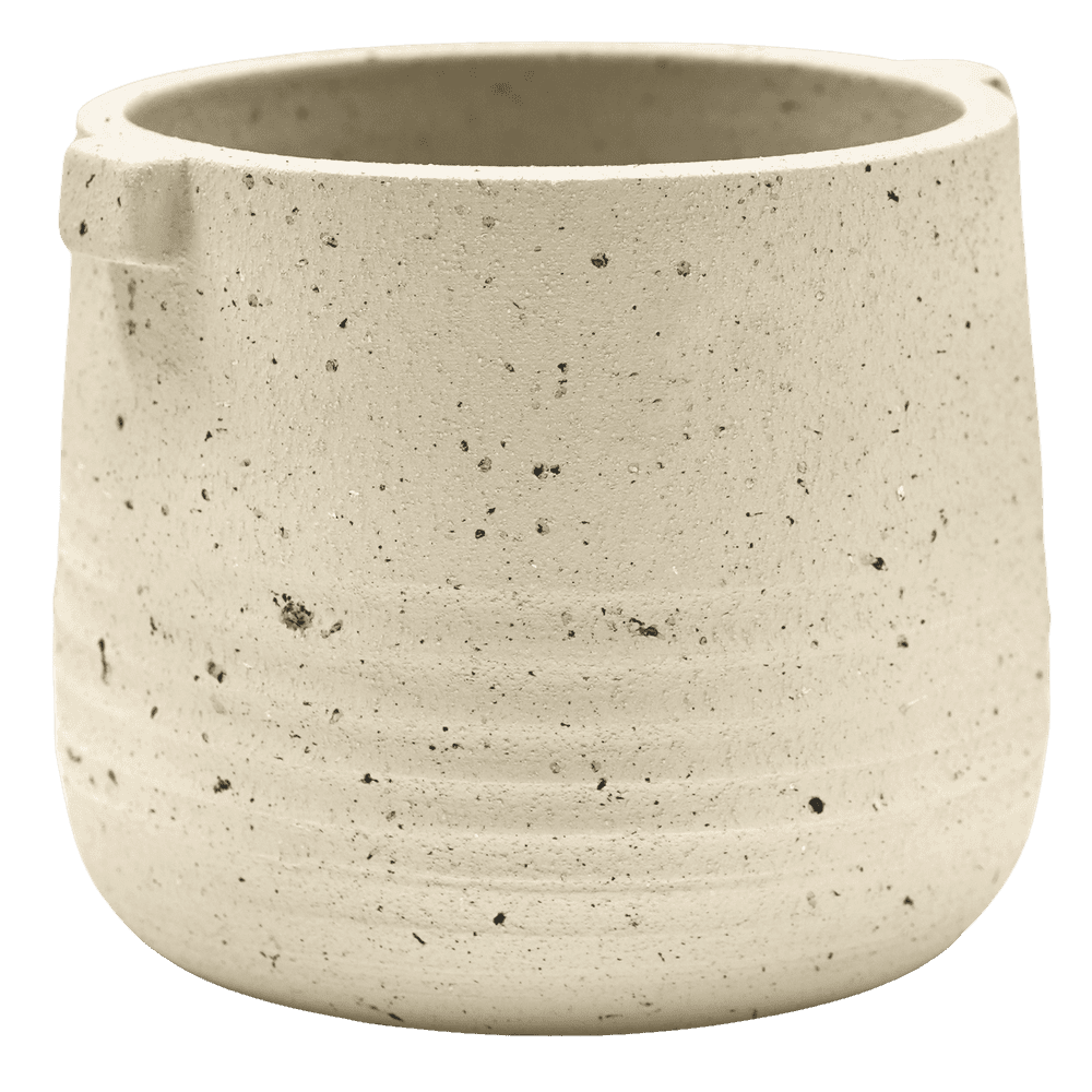 Product photograph of Ivyline Aurora Terrazzo Handle Planter Oat from Olivia's
