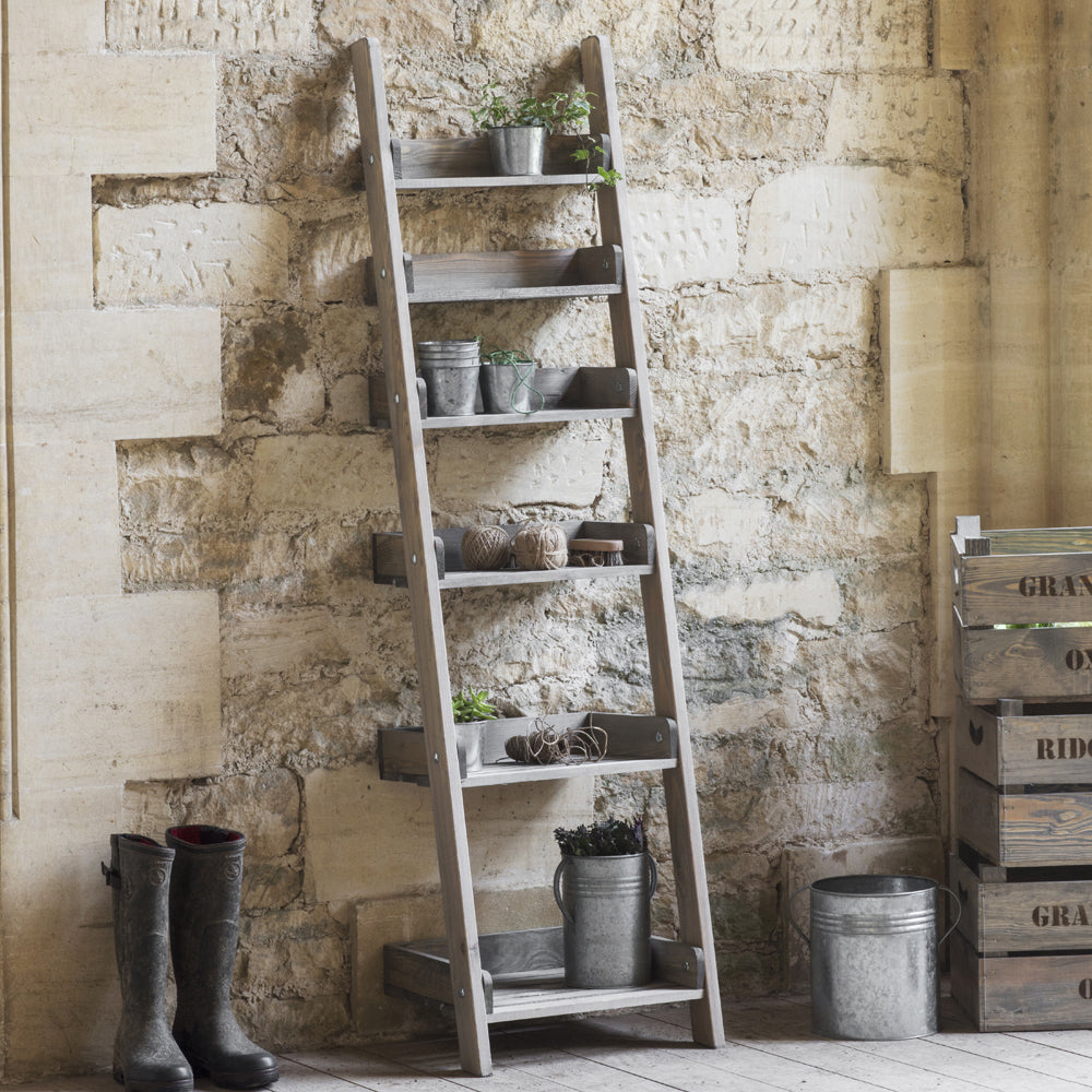 Product photograph of Garden Trading Aldsworth Shelf Ladder In Spruce from Olivia's