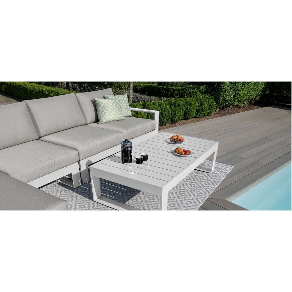 Product photograph of Maze Amalfi Outdoor Sofa Set In White from Olivia's.
