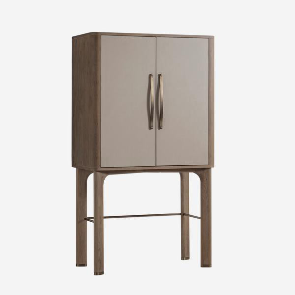 Product photograph of Andrew Martin Bar Charlie Cabinet Brown from Olivia's