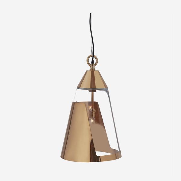 Andrew Martin Bessie Pendant Light - Large / Rose Gold