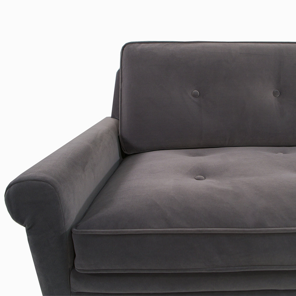 Product photograph of Andrew Martin 2 Seater Firecracker Sofa Grey from Olivia's.