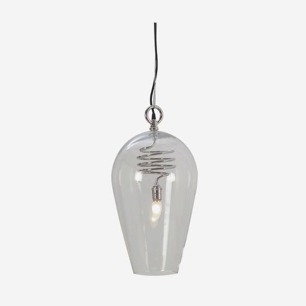 Product photograph of Andrew Martin Brando Pendant Light Steel Small from Olivia's
