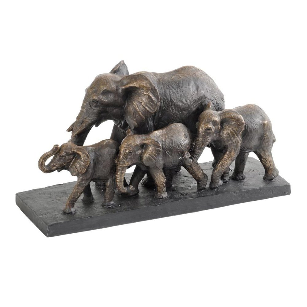 Product photograph of Libra Calm Neutral Collection - Parade Of Elephants Sculpture Antique Bronze from Olivia's