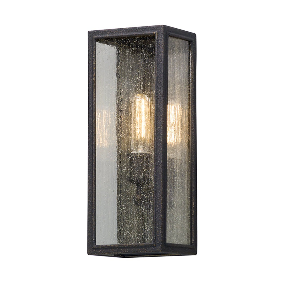 Hudson Valley Lighting Dixon Copper Base And Clear Seeded Shade Wall Light