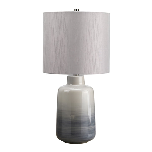 Elstead Bacari 1 Light Table Lamp Blue And Grey