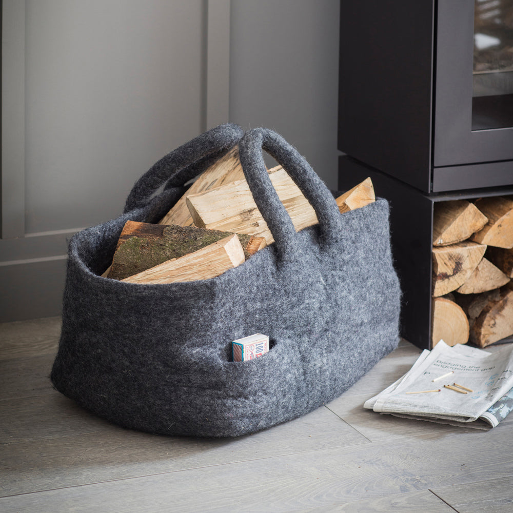 Product photograph of Garden Trading Felt Southwold Basket from Olivia's.