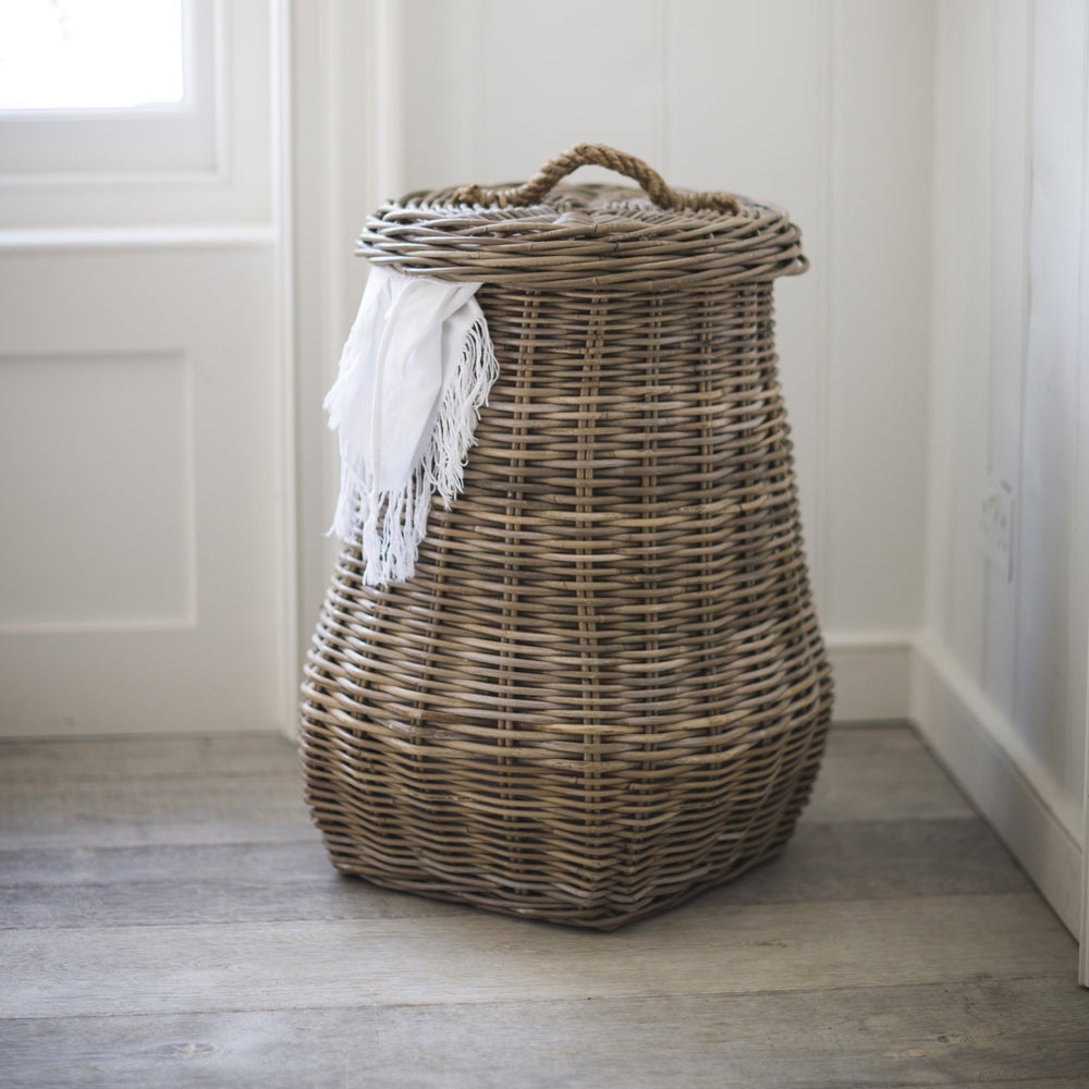 Product photograph of Garden Trading Bembridge Laundry Basket In Rattan from Olivia's