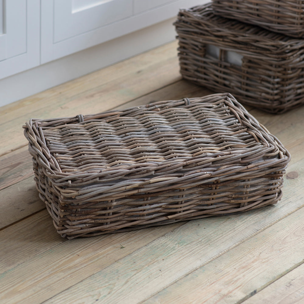 Garden Trading Small Rattan Bembridge Basket With Lid