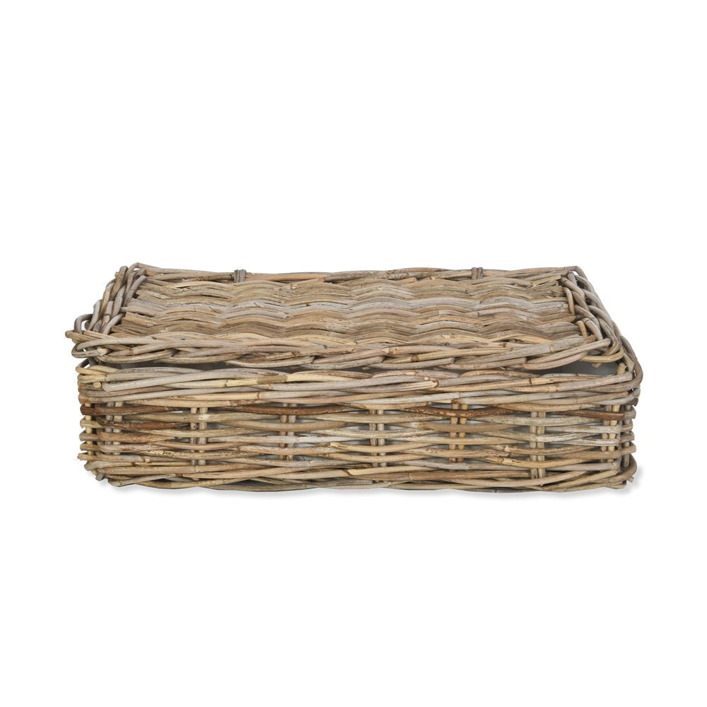 Product photograph of Garden Trading Medium Rattan Bembridge Basket With Lid from Olivia's