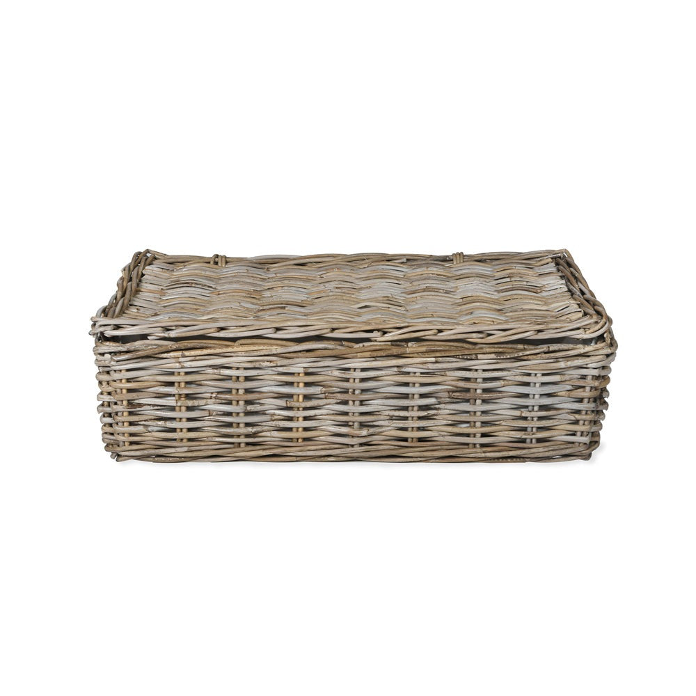 Product photograph of Garden Trading Large Rattan Bembridge Basket With Lid from Olivia's