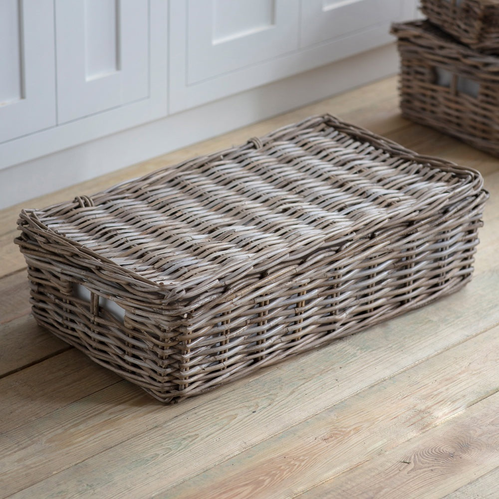 Product photograph of Garden Trading Large Rattan Bembridge Basket With Lid from Olivia's.