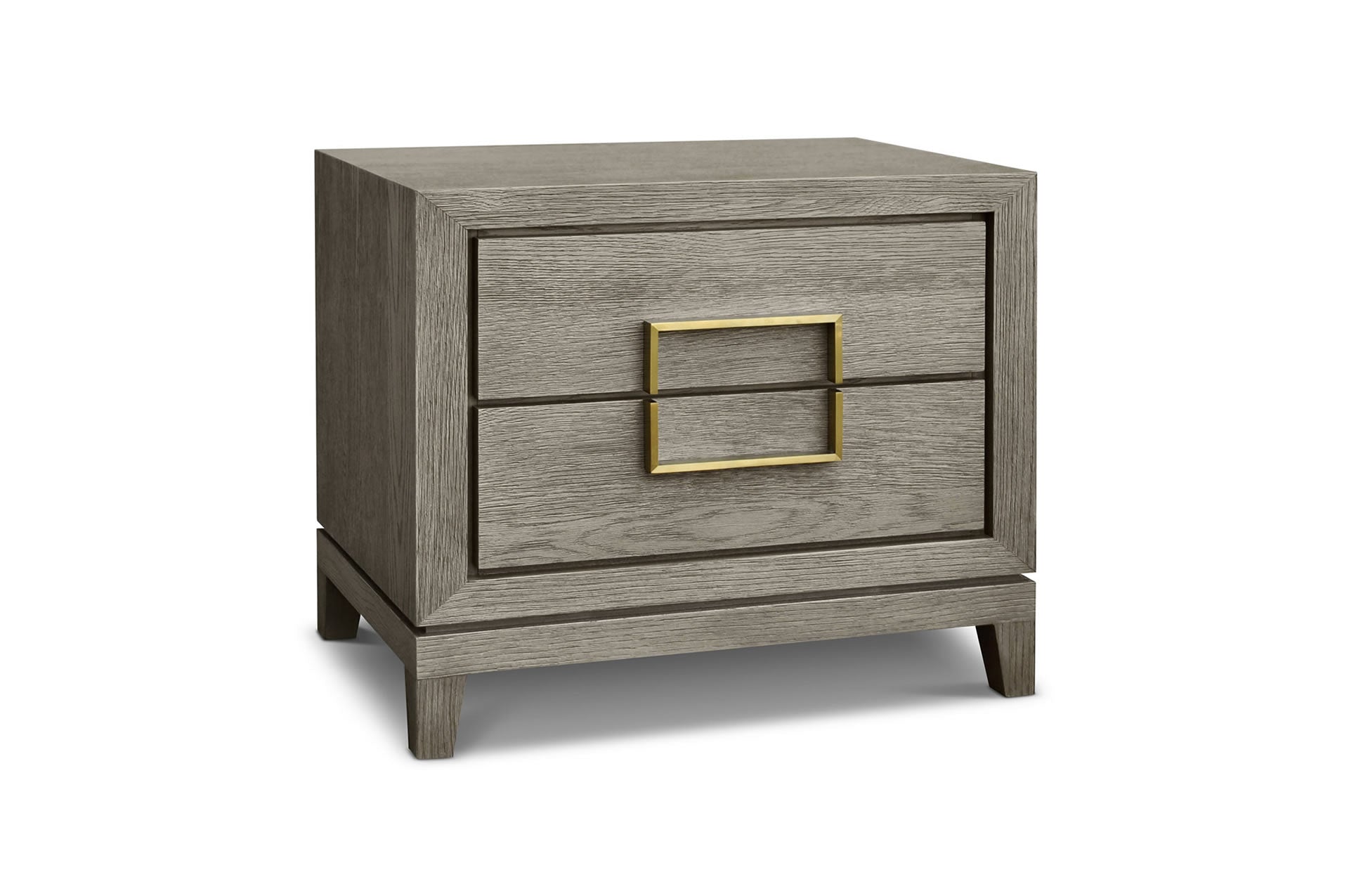 Product photograph of Berkeley Designs Lucca Bedside Cabinet In Taupe from Olivia's