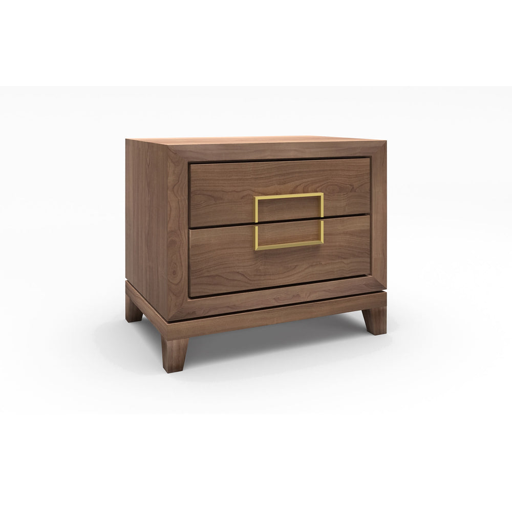 Product photograph of Berkeley Designs Lucca Bedside Cabinet Walnut from Olivia's