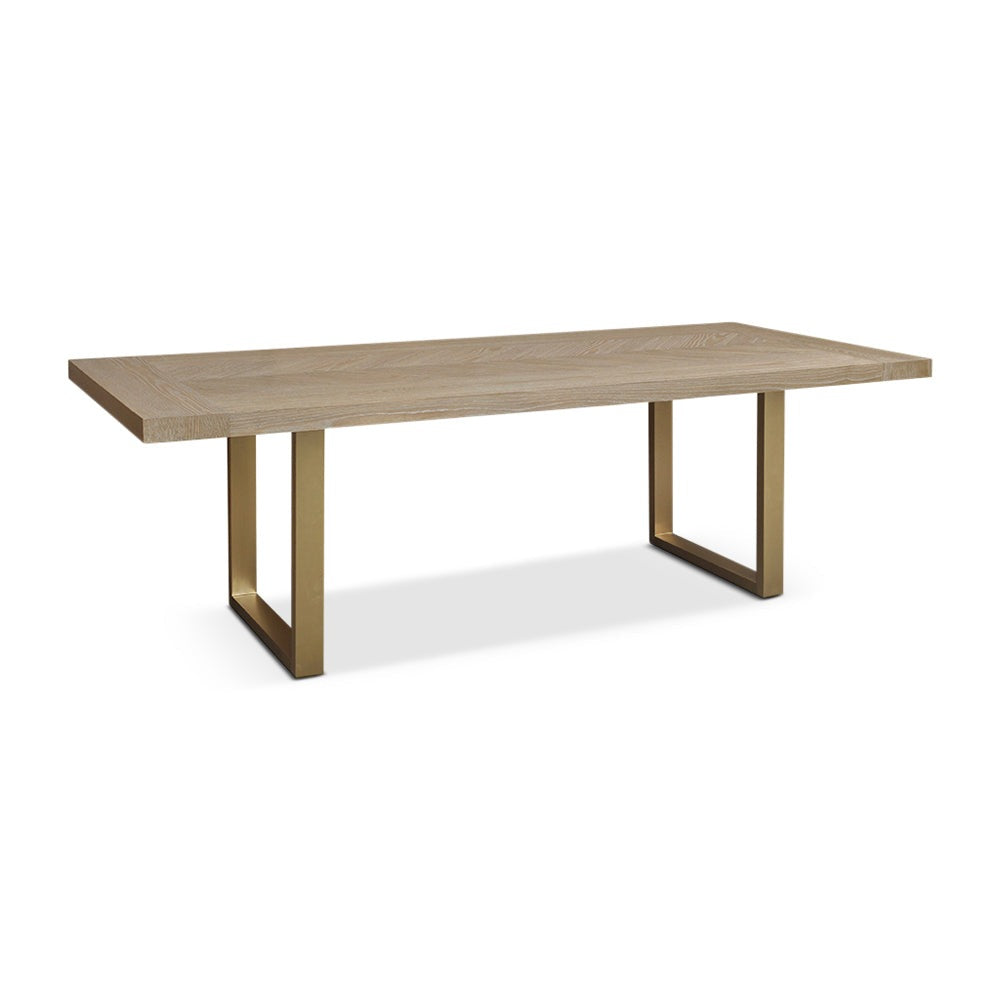 Product photograph of Berkeley Designs Valencia Dining Table Natural Grey Oak from Olivia's
