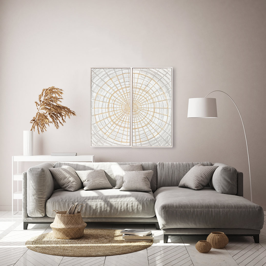 Product photograph of Berkeley Designs Abstract Design 15 Wall Art Beige from Olivia's.