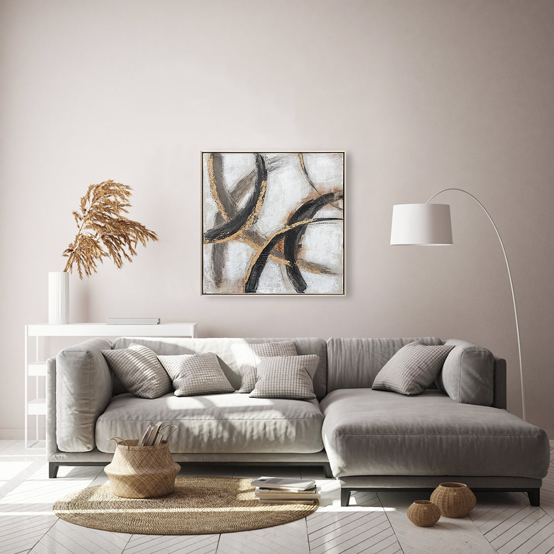 Product photograph of Berkeley Designs Oil Painting On Canvas 19 Wall Art Gold from Olivia's