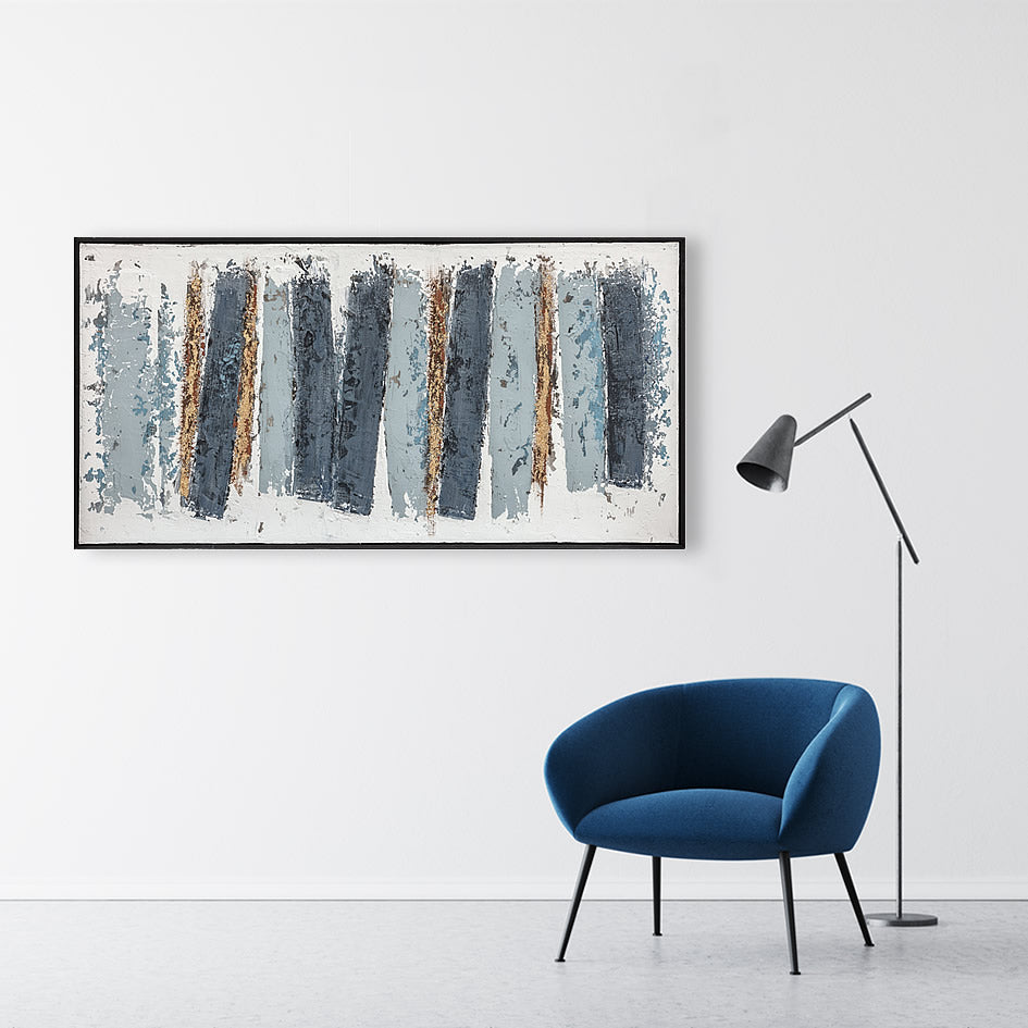 Product photograph of Berkeley Designs Oil Painting On Canvas 23 Wall Art Blue from Olivia's.
