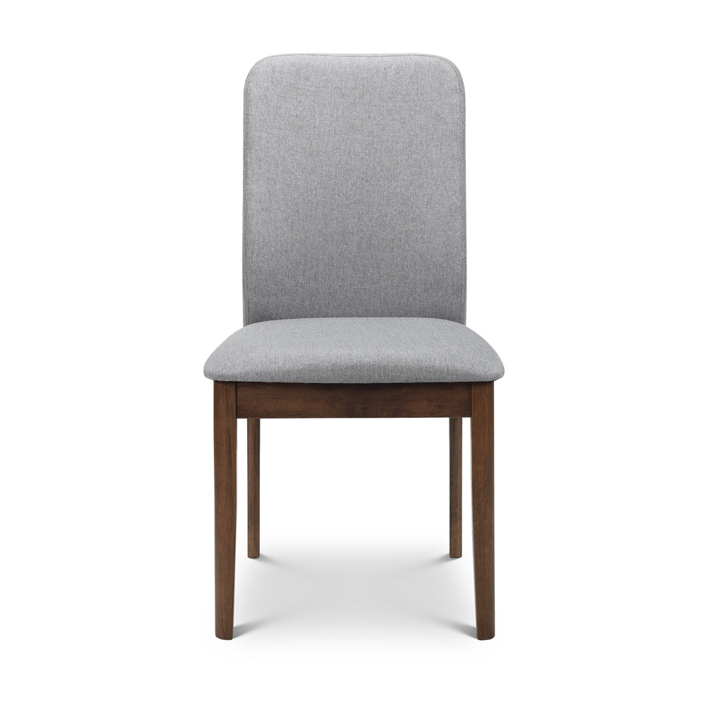 Product photograph of Olivia S Set Of 2 Brusnwick Dining Chairs In Grey Walnut from Olivia's.