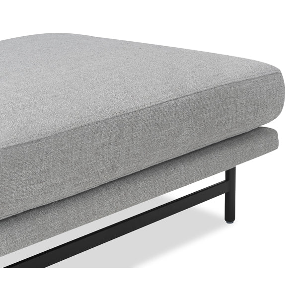Product photograph of Liang Eimil Mossi Oscar Light Grey Footstool from Olivia's.