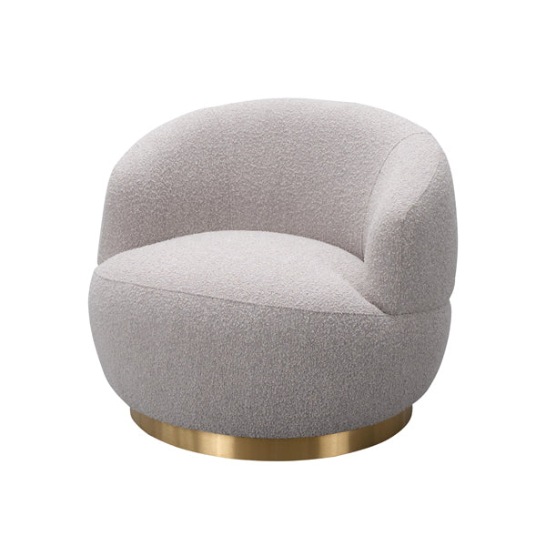 Product photograph of Liang Eimil Vitale Chait Boucle Taupe Occasional Chair from Olivia's