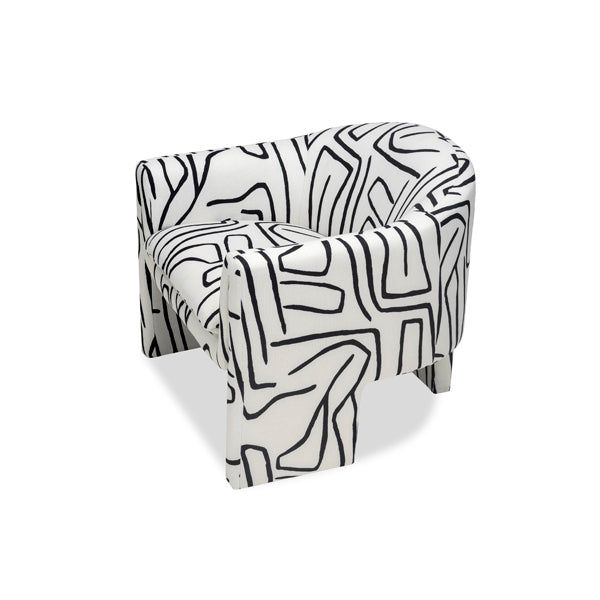 Product photograph of Liang Eimil Iconic Occasional Chair - Zebra Black White from Olivia's.