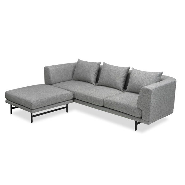 Product photograph of Liang Eimil Mossi Emporio Grey 3 Seater Sofa from Olivia's.