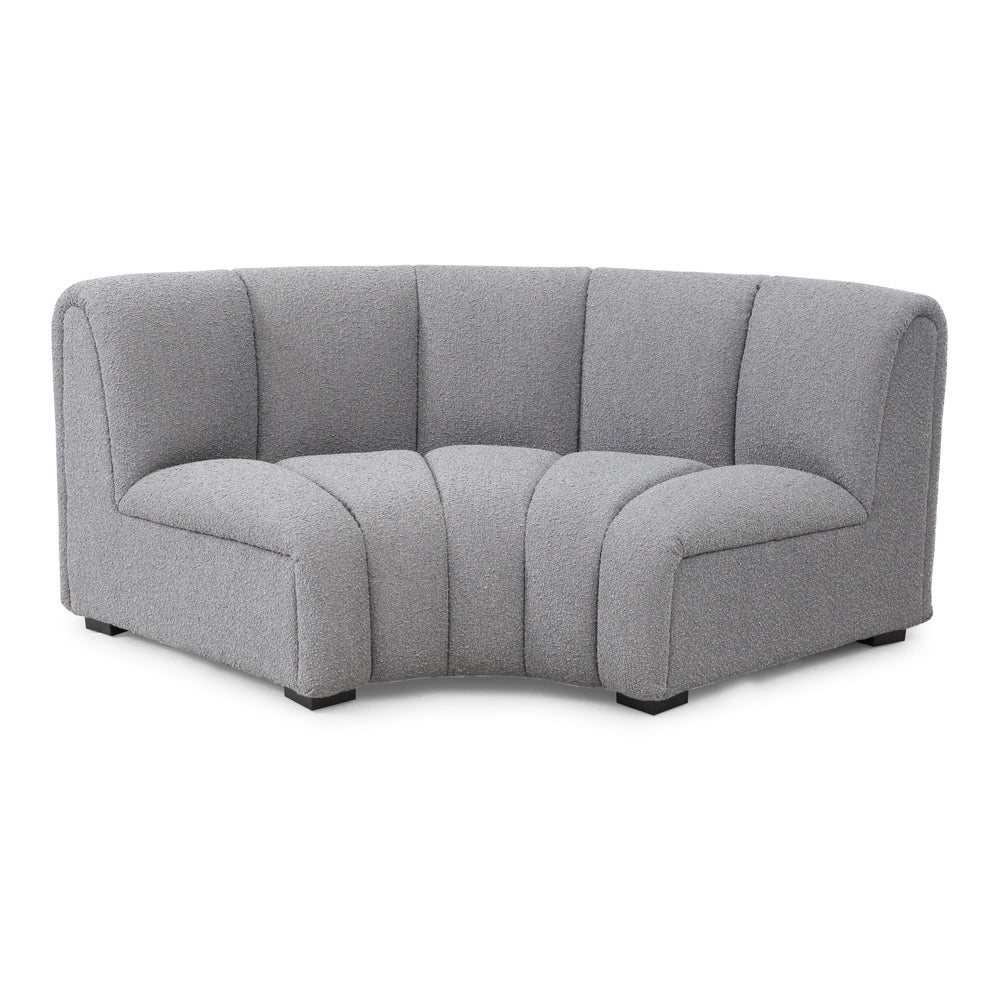 Liang Eimil Ralph Sofa Corner Unit Boucle Graphic Grey